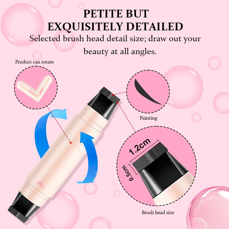 Rotating Eyeliner Stamp Pen – Dual-Head Design with Wing Stamp, Quick-Dry, Long-Lasting, Smudge-Proof for Easy Cat Eye, Sharp Winged Lines & All-Day Makeup Wear - Women'S Cosmetics, Makeup Tools, Tiktokshopblackfriday, Christmas Gifts.