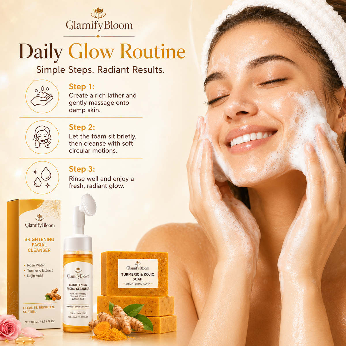 The Ultimate Brightening Turmeric Face Wash Set