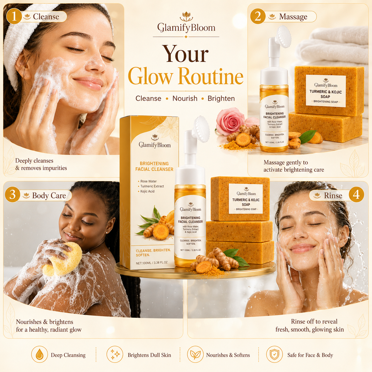 The Ultimate Brightening Turmeric Face Wash Set