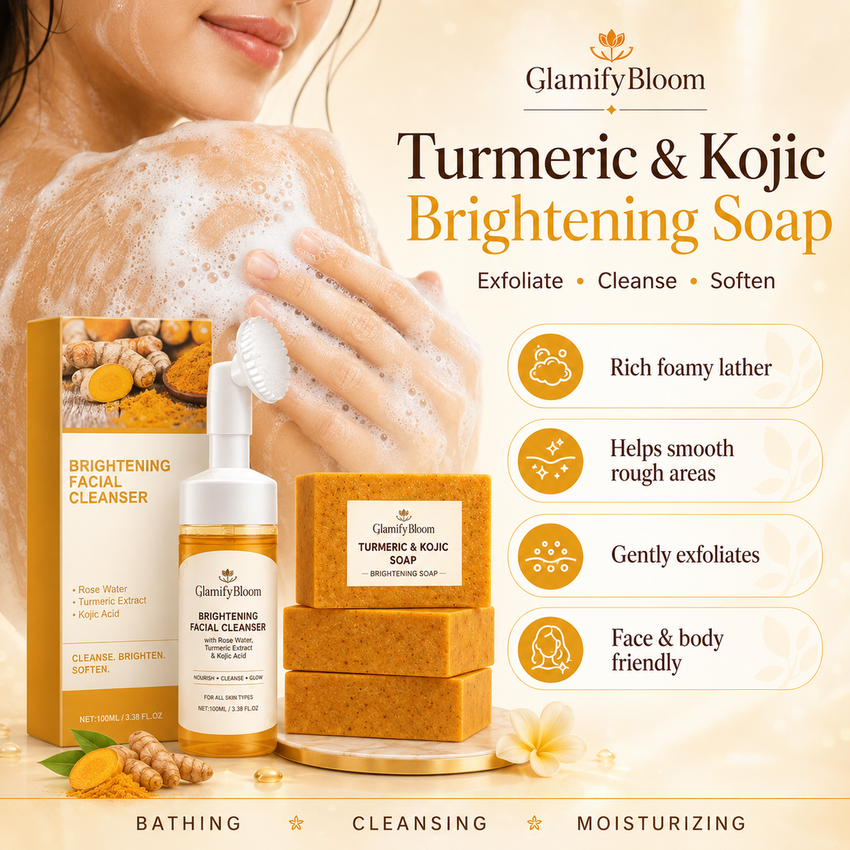 The Ultimate Brightening Turmeric Face Wash Set