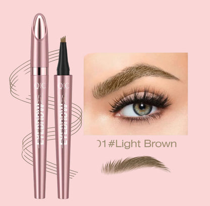 Microblading Brow Pencil – Waterproof, Long-Lasting, Natural Look, Light Coffee