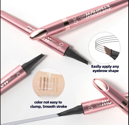 Microblading Brow Pencil – Waterproof, Long-Lasting, Natural Look, Light Coffee