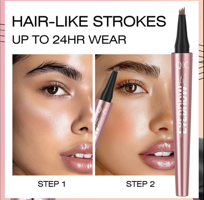 Microblading Brow Pencil – Waterproof, Long-Lasting, Natural Look, Light Coffee