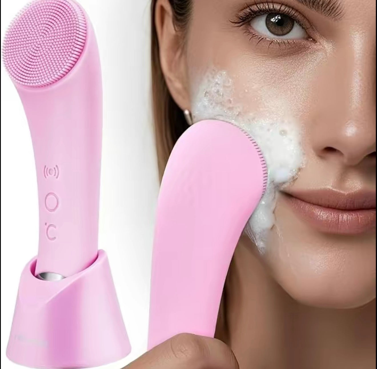 Heatable Vibrating Facial Cleansing Brush