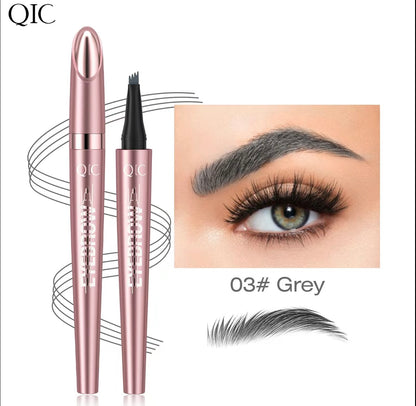 Microblading Brow Pencil – Waterproof, Long-Lasting, Natural Look, Light Coffee