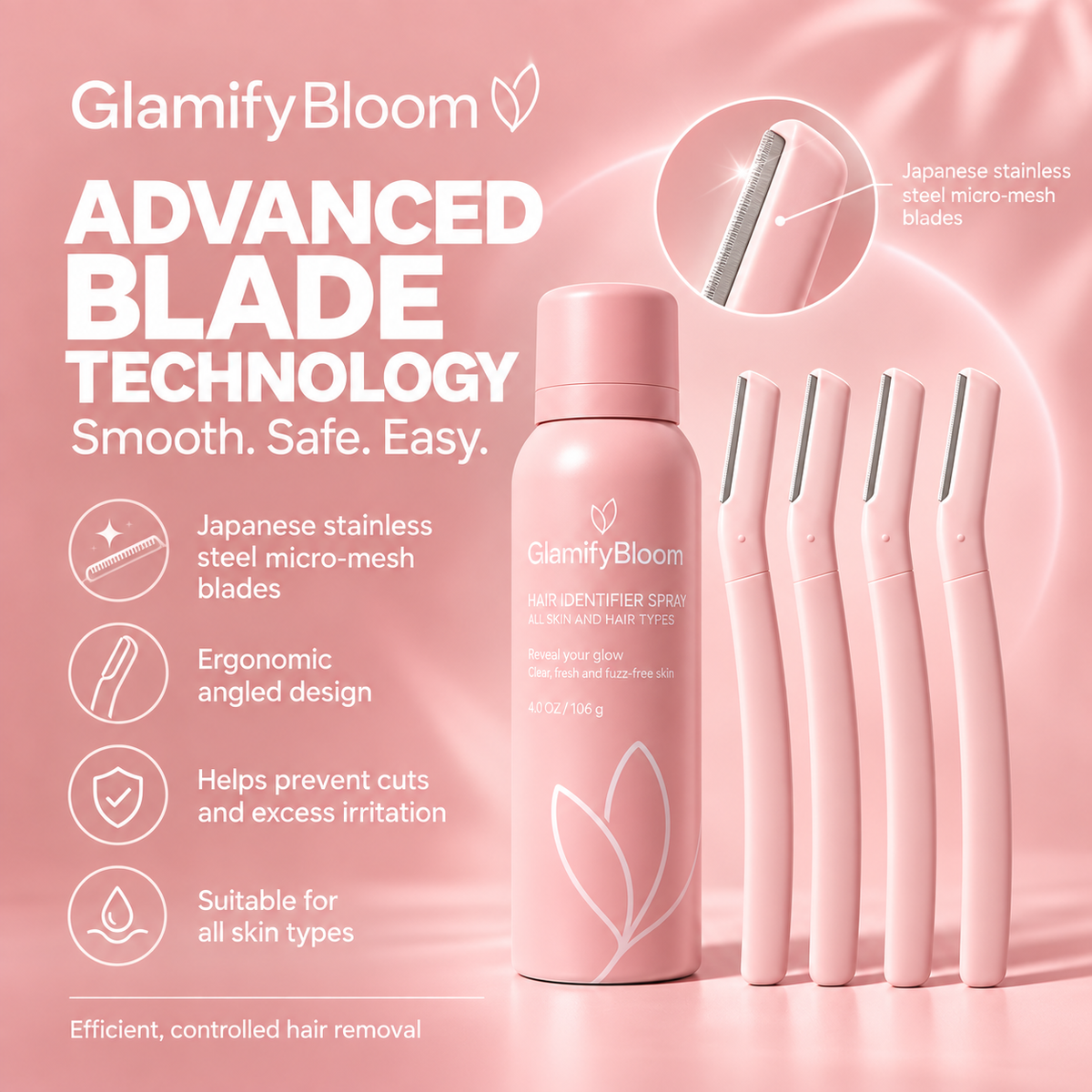 Precision Hair Revealing Spray & Dermaplane Kit