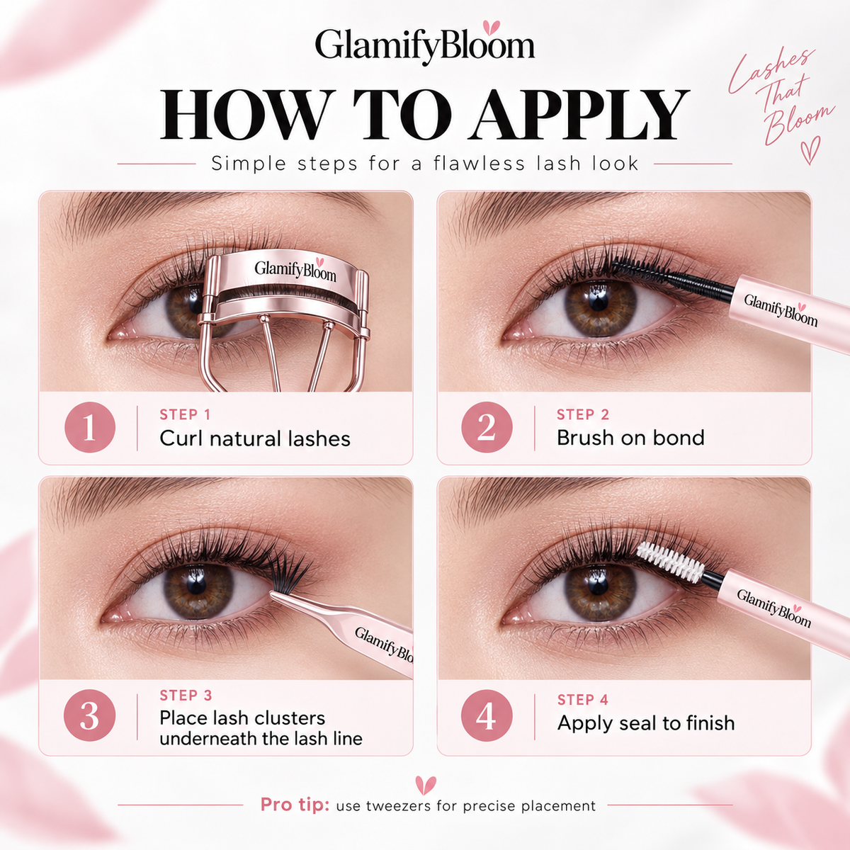 Manga Volume DIY Lash Extension Clusters
