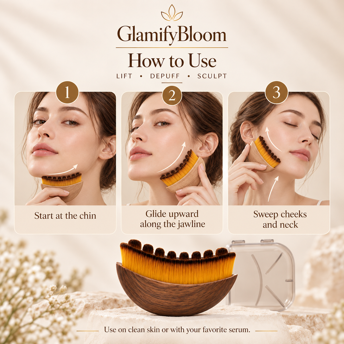 Premium Jawline Sculpting Face Brush