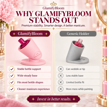 GlamifyBloom SmartGrip Nail Polish Holder