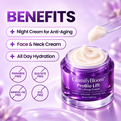 GlamifyBloom Korean Probiotic 3D Lifting Night Cream