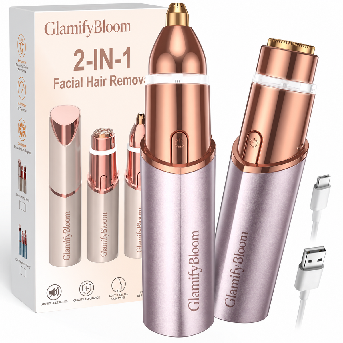 Smooth & Precise 2-in-1 Facial Trimmer Pen