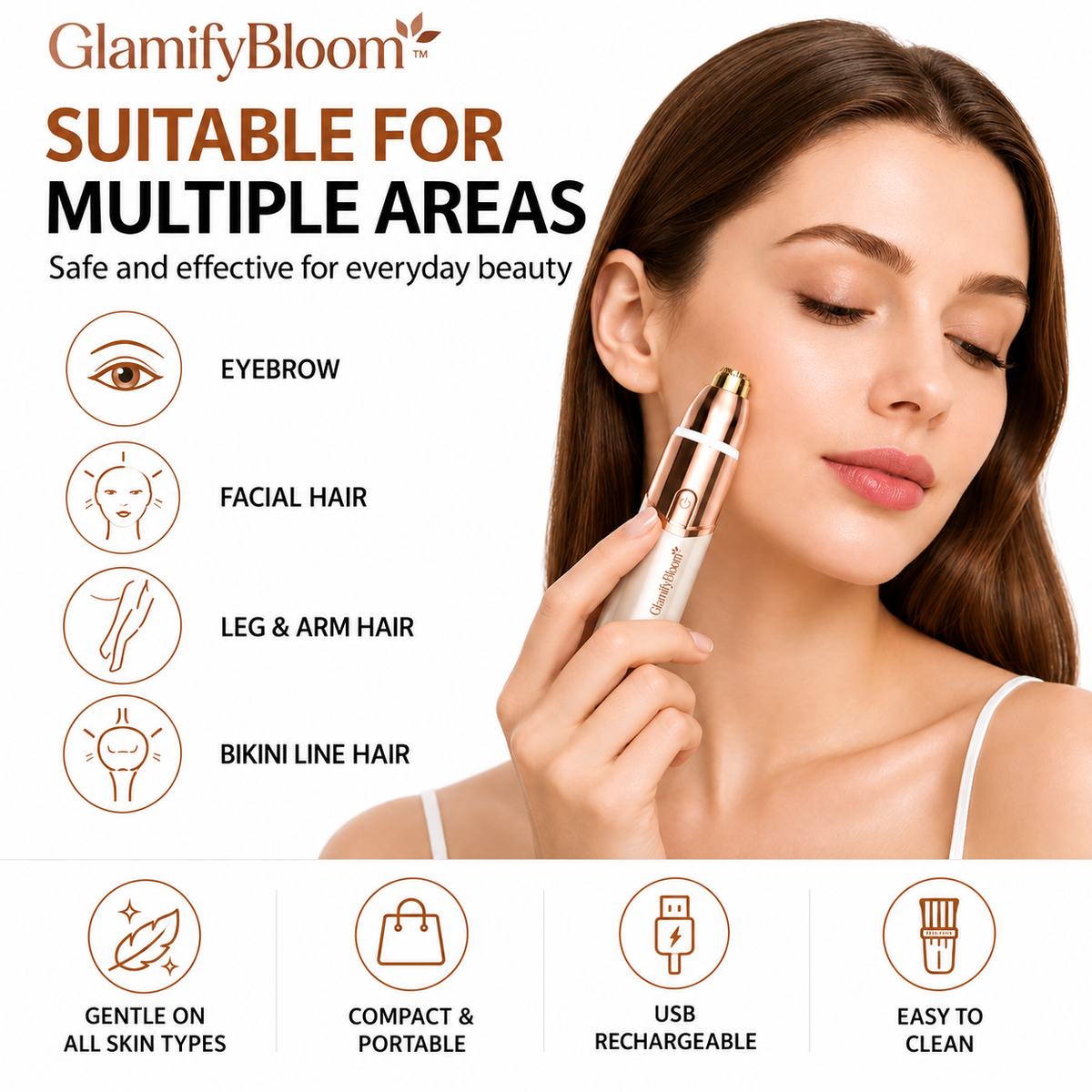 Smooth & Precise 2-in-1 Facial Trimmer Pen