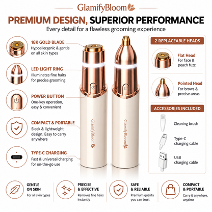 Smooth & Precise 2-in-1 Facial Trimmer Pen