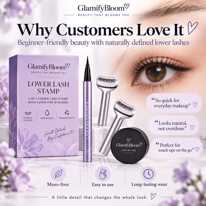 GLAMIFYBLOOM 2-in-1 Eyelash Stamp & Eyeliner Pen