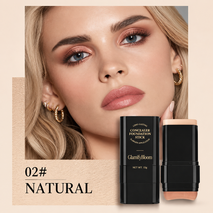 5-Color Foundation & Concealer Stick with Brush