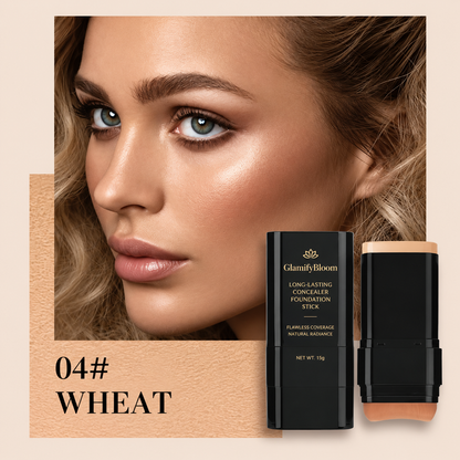 5-Color Foundation & Concealer Stick with Brush