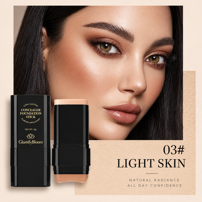 5-Color Foundation & Concealer Stick with Brush