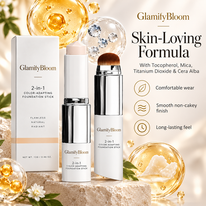 Color-Changing Foundation Stick & Blending Brush