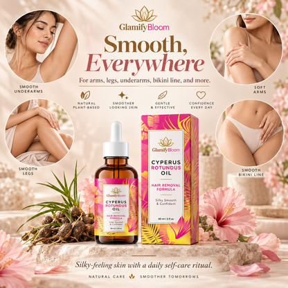 GlamifyBloom Cyperus Rotundus Hair Removal Oil