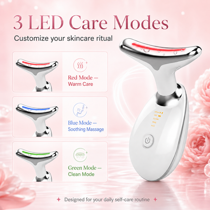 Premium Advanced 3-Color LED Face & Neck Massager
