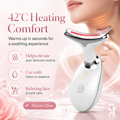 Premium Advanced 3-Color LED Face & Neck Massager