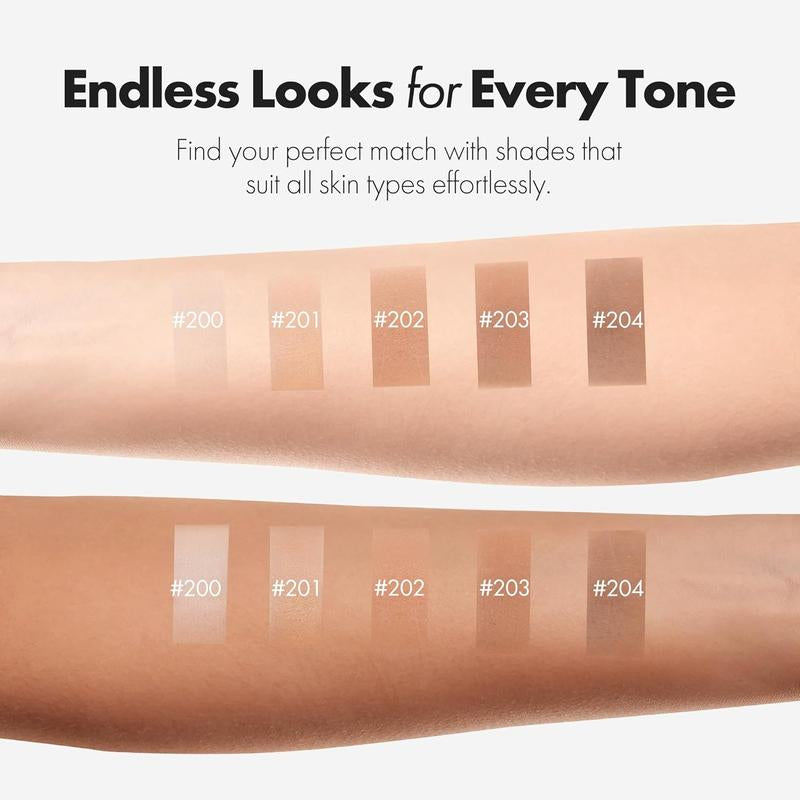 ELROEL BLANC Cover Cream Stick V W/ Detachable Brush - Korean Skin Care Color-Changing Foundation Stick with Collagen Capsules (0.45 Oz)